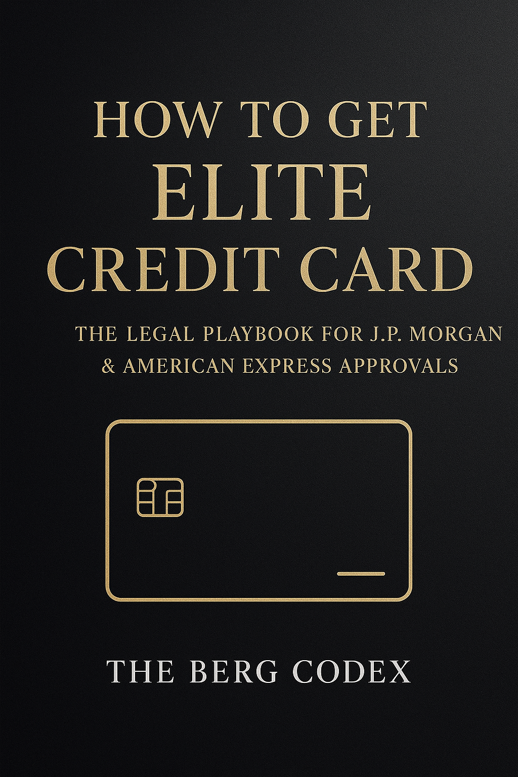 Elite Credit Card Approval Blueprint: Chase Sapphire Reserve, Amex Platinum & J.P. Morgan Reserve Strategy Guide (58-Page PDF)